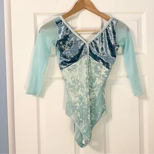 Sansha 3/4 sleeve mesh Leotard